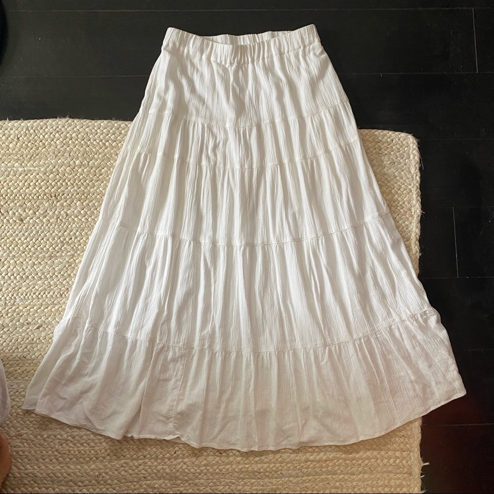 JJill White Maxi Skirt